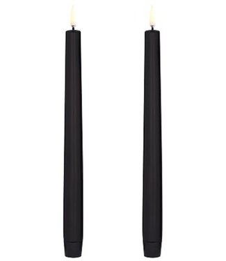 Uyuni Lighting Uyuni Lighting LED candle 2 stuks Ø2,3 x 25cm Black