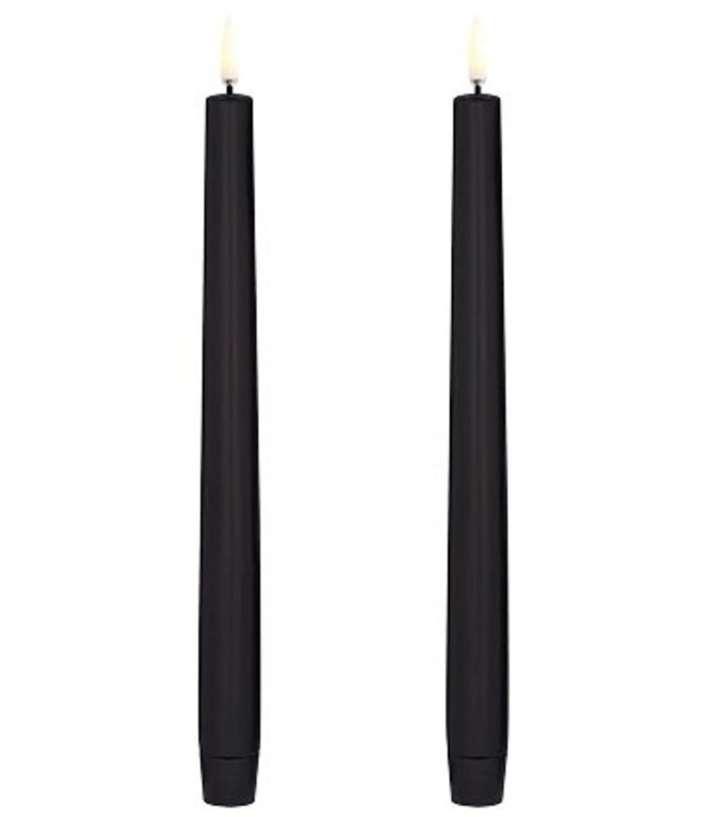 Black 2024 taper candles
