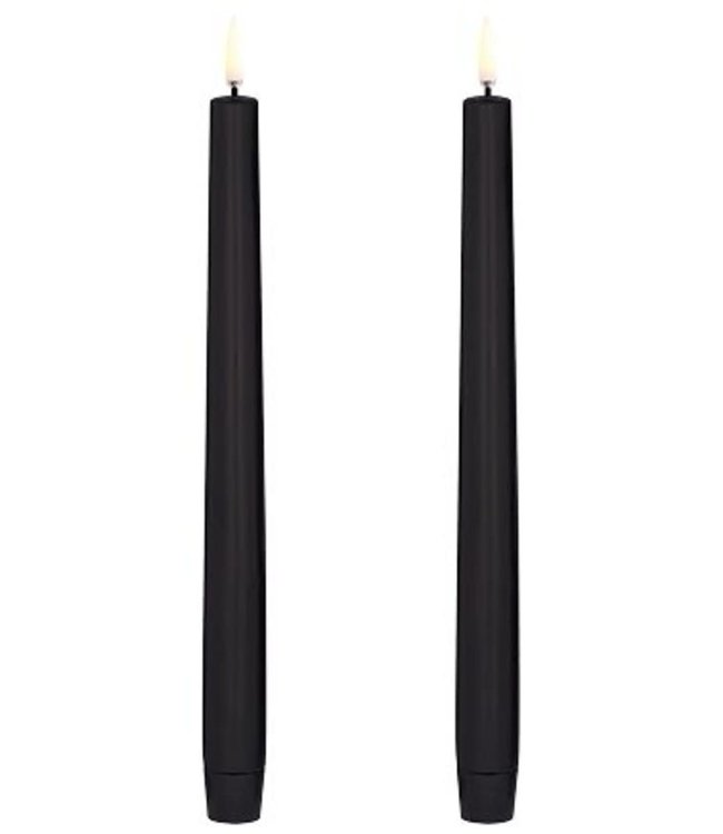 Uyuni Lighting Uyuni Lighting LED candle 2 stuks Ø2,3 x 25cm Black