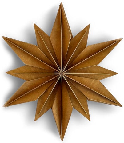 LOVI Lovi Birchwood Star 48cm cinnamon 3D DIY package LOVI Lovi Birchwood Star 48cm cinnamon 3D DIY package