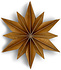 Lovi Decor Star 48cm Berkenhout kaneel 3D DIY pakket Lovi Decor Star 48cm Berkenhout kaneel 3D DIY pakket