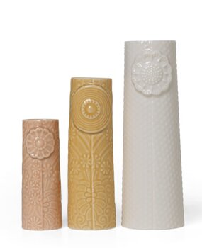 Dottir Nordic Design Dottir Vase Pipanella Flock Summer Love set of 3 Dottir Nordic Design Dottir Vase Pipanella Flock Summer Love set of 3