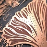 Monika Petersen Monika Petersen Lino Print Gold Gingko White A3 Monika Petersen Monika Petersen Lino Print Gold Gingko White A3