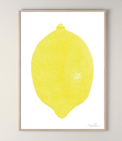 Monika Petersen Monika Petersen A4Lino Print Yellow Lemon A4 Monika Petersen Monika Petersen A4Lino Print Yellow Lemon A4