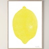 Monika Petersen Monika Petersen A4 Lino Print Yellow Lemon Monika Petersen Monika Petersen A4 Lino Print Yellow Lemon
