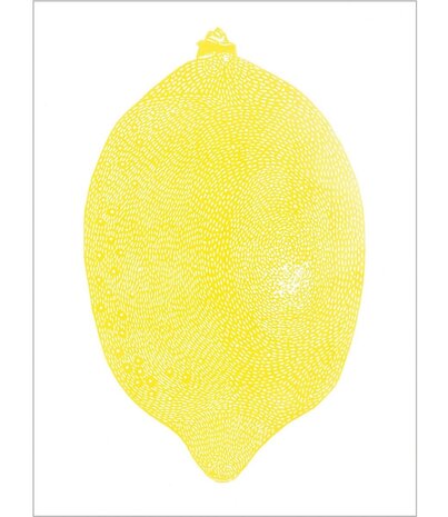 Monika Petersen Monika Petersen A4Lino Print Yellow Lemon A4 Monika Petersen Monika Petersen A4Lino Print Yellow Lemon A4
