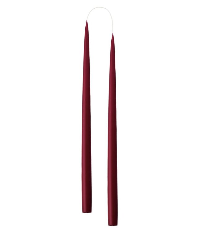 KunstIndustrien KunstIndustrien set v 2 Handgemaakt Ø2.2cm H35cm kaarsen Bordeaux