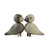 Kay Bojesen Denmark Kay Bojesen Lovebirds set van 2 eiken/gerookt eiken Kay Bojesen Denmark Kay Bojesen Lovebirds set van 2 eiken/gerookt eiken