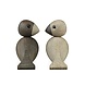 Kay Bojesen Denmark Kay Bojesen Lovebirds 1 pair oak/smoked oak Kay Bojesen Denmark Kay Bojesen Lovebirds 1 pair oak/smoked oak