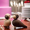 Kay Bojesen Denmark Kay Bojesen Lovebirds set van 2 eiken/gerookt eiken Kay Bojesen Denmark Kay Bojesen Lovebirds set van 2 eiken/gerookt eiken