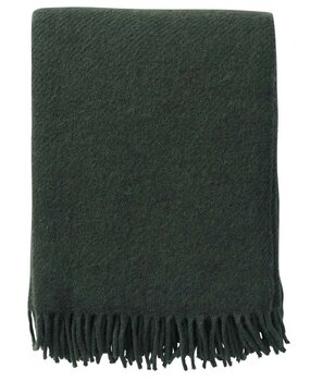 Klippan Klippan Gotland wollen plaid 130x200 van 25% Gotland wol flessengroen Klippan Klippan Gotland wollen plaid 130x200 van 25% Gotland wol flessengroen