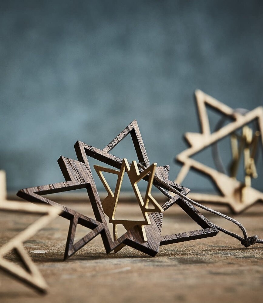 The Oak Men The Oak Men Twinkle mini donker eiken/messing The Oak Men The Oak Men Twinkle mini donker eiken/messing