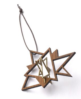 The Oak Men The Oak Men Twinkle mini donker eiken/messing