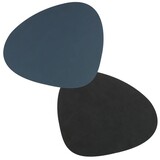 LIND DNA LIND DNA Placemat Curve L Dubbelzijdig Nupo Gerecycled Leer Dark Blue - Black LIND DNA LIND DNA Placemat Curve L Dubbelzijdig Nupo Gerecycled Leer Dark Blue - Black