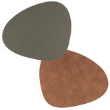 LIND DNA LIND DNA Placemat Curve L Dubbelzijdig Nupo Gerecycled Leer Army Green - Nature LIND DNA LIND DNA Placemat Curve L Dubbelzijdig Nupo Gerecycled Leer Army Green - Nature