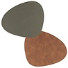 LIND DNA LIND DNA Placemat Curve L Reversible Nupo Recycled Leather Army Green - Nature LIND DNA LIND DNA Placemat Curve L Reversible Nupo Recycled Leather Army Green - Nature