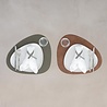 LIND DNA LIND DNA Placemat Curve L Reversible Nupo Recycled Leather Army Green - Nature LIND DNA LIND DNA Placemat Curve L Reversible Nupo Recycled Leather Army Green - Nature