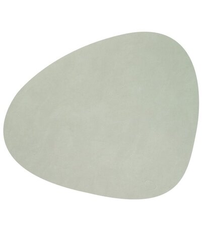 LIND DNA LIND DNA Placemat Curve L Nupo Gerecycled Leer Olive Green LIND DNA LIND DNA Placemat Curve L Nupo Gerecycled Leer Olive Green