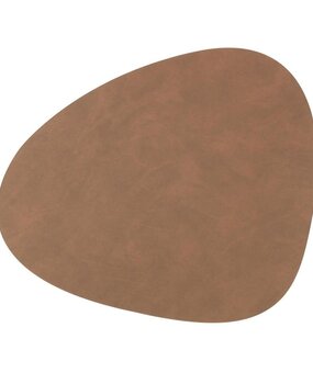 LIND DNA LIND DNA Placemat Curve L Nupo Gerecycled Leer Brown LIND DNA LIND DNA Placemat Curve L Nupo Gerecycled Leer Brown