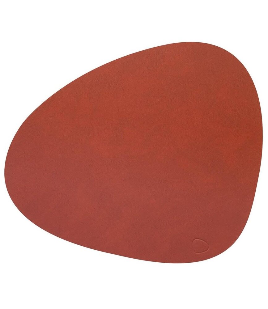 LIND DNA LIND DNA Placemat Curve L Nupo Gerecycled Leer Sienna LIND DNA LIND DNA Placemat Curve L Nupo Gerecycled Leer Sienna