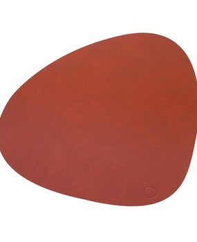 LIND DNA LIND DNA Placemat Curve L Nupo Gerecycled Leer Sienna LIND DNA LIND DNA Placemat Curve L Nupo Gerecycled Leer Sienna