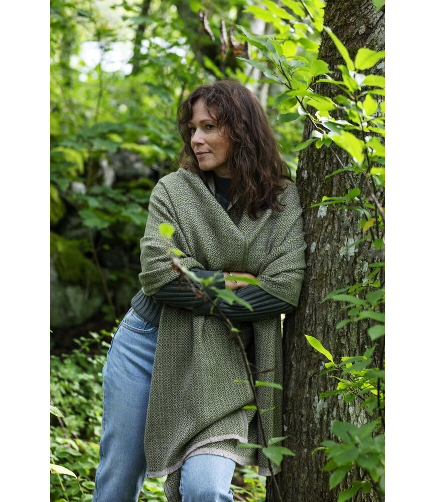 Lapuan Kankurit Lapuan Kankurit Koli Merino Wollen plaid 150x170 Beige Olijf Lapuan Kankurit Lapuan Kankurit Koli Merino Wollen plaid 150x170 Beige Olijf