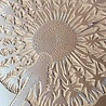 Monika Petersen Monika Petersen Lino Print Paardenbloem Goud Wit 50x70 Monika Petersen Monika Petersen Lino Print Paardenbloem Goud Wit 50x70