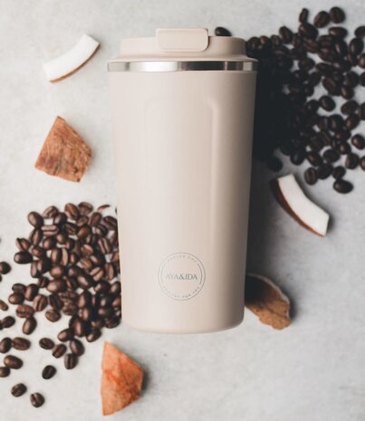 AYA & IDA AYA & IDA Cup2go 500 ml Beige AYA & IDA AYA & IDA Cup2go 500 ml Beige