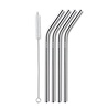 AYA & IDA AYA & IDA RVS Smoothie reusable straws set of 4 pieces with silver brush AYA & IDA AYA & IDA RVS Smoothie reusable straws set of 4 pieces with silver brush