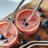 AYA & IDA AYA & IDA RVS Smoothie rietjes set van 4 stuks met borsteltje zilverkleurig herbruikbare