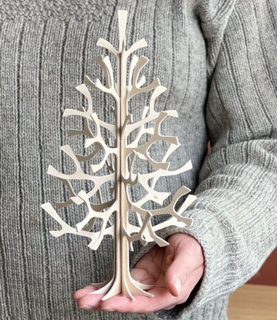 LOVI Lovi Spruce Birch plywood Tree H25cm 3D-tree DIY package LOVI Lovi Spruce Birch plywood Tree H25cm 3D-tree DIY package
