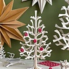 LOVI Lovi Spar Houten boom H30cm met 8 rode houten ballen - naturel 3D-boom DIY pakketje LOVI Lovi Spar Houten boom H30cm met 8 rode houten ballen - naturel 3D-boom DIY pakketje