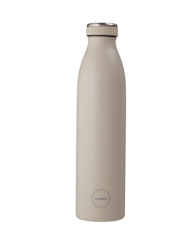 AYA & IDA AYA & IDA Thermo RVS Drinkfles 750 ml Beige