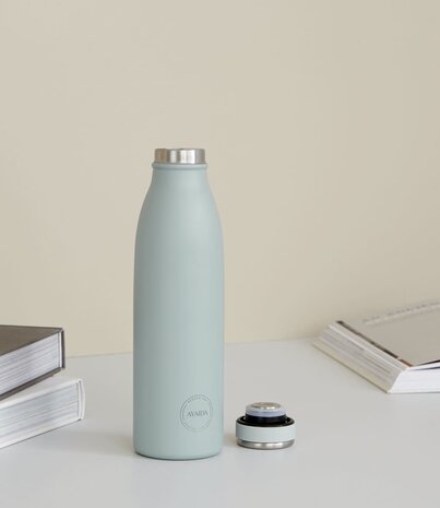 AYA & IDA AYA & IDA Thermo RVS Drinking bottle 500 ml Mint Green AYA & IDA AYA & IDA Thermo RVS Drinking bottle 500 ml Mint Green