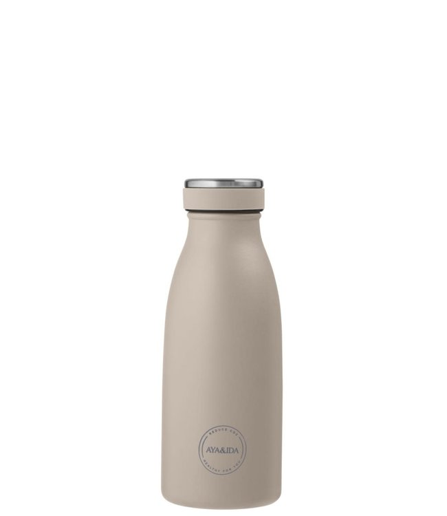 AYA & IDA AYA & IDA Thermo RVS Drinkfles 350 ml Beige