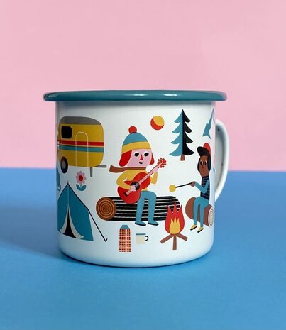 OMM Design OMM design Emaillen Beker Camping lover OMM Design OMM design Emaillen Beker Camping lover