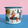 OMM Design OMM design Emaillen Beker Camping lover OMM Design OMM design Emaillen Beker Camping lover