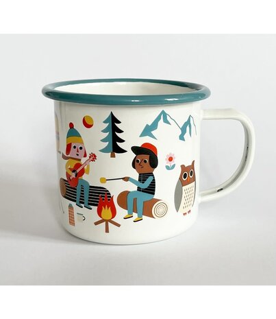 OMM Design OMM design Emaillen Beker Camping lover OMM Design OMM design Emaillen Beker Camping lover