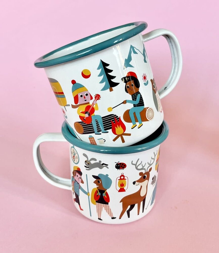 OMM Design OMM design Emaillen Beker Camping lover OMM Design OMM design Emaillen Beker Camping lover