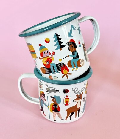 OMM Design OMM design Emaillen Beker Camping lover OMM Design OMM design Emaillen Beker Camping lover