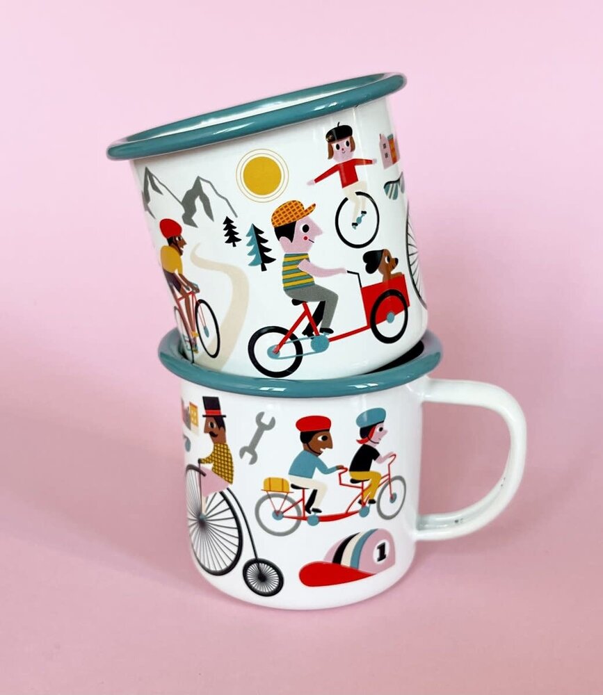 OMM Design OMM design Enamel Cup  Bike lover OMM Design OMM design Enamel Cup  Bike lover