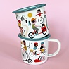 OMM Design OMM design Enamel Cup  Bike lover OMM Design OMM design Enamel Cup  Bike lover