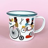 OMM Design OMM design Enamel Cup  Bike lover OMM Design OMM design Enamel Cup  Bike lover