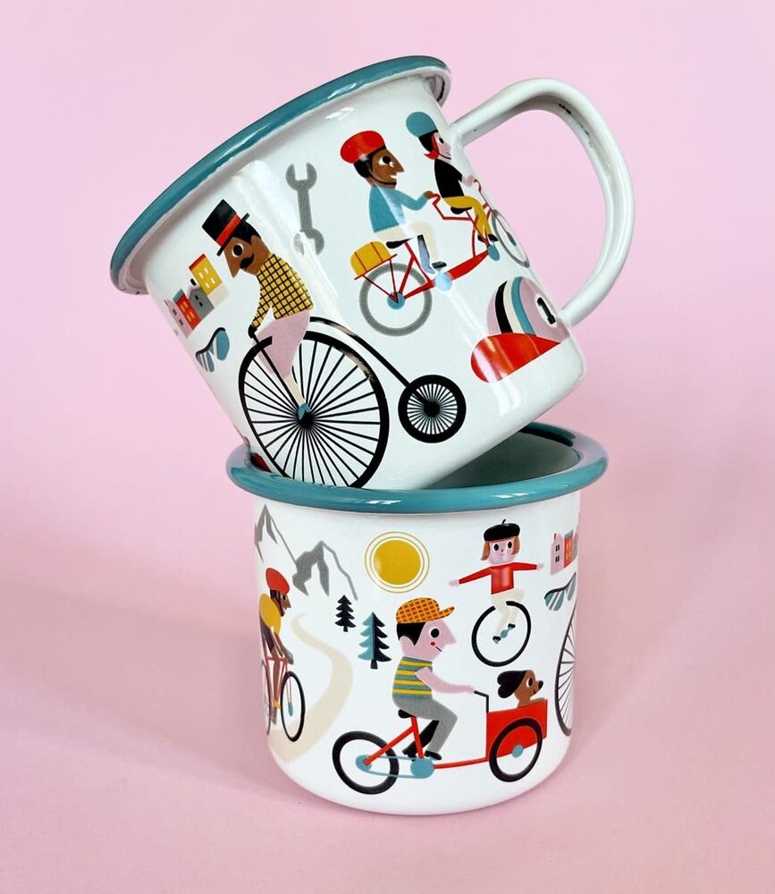 OMM Design OMM design Enamel Cup  Bike lover OMM Design OMM design Enamel Cup  Bike lover