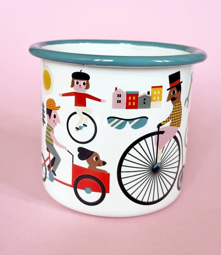OMM Design OMM design Enamel Cup  Bike lover OMM Design OMM design Enamel Cup  Bike lover