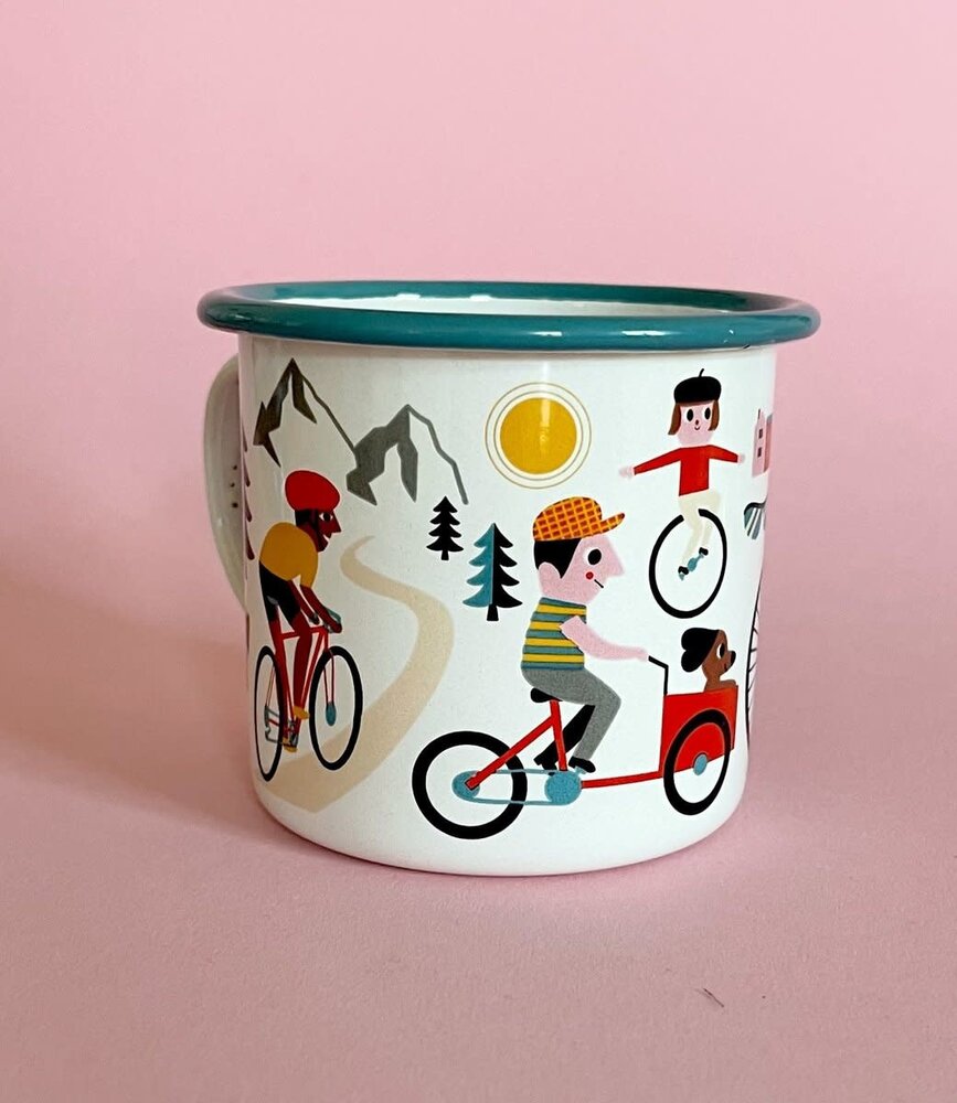 OMM Design OMM design Enamel Cup  Bike lover OMM Design OMM design Enamel Cup  Bike lover