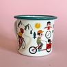 OMM Design OMM design Enamel Cup  Bike lover OMM Design OMM design Enamel Cup  Bike lover