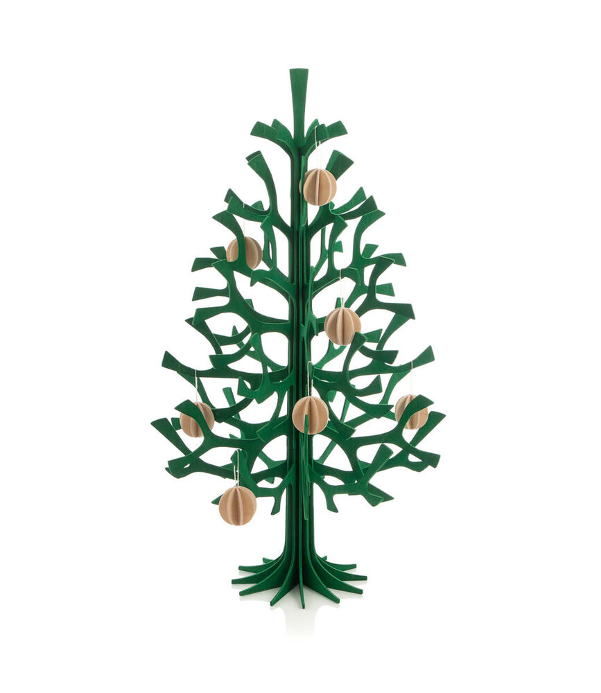LOVI Lovi Spar Berkenhout boom H50cm donkergroen 3D-boom DIY pakketje LOVI Lovi Spar Berkenhout boom H50cm donkergroen 3D-boom DIY pakketje