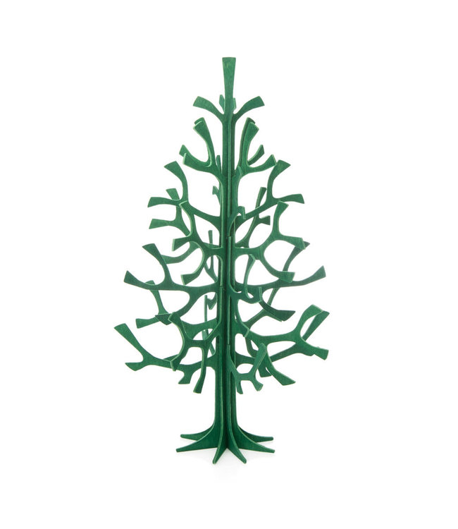 LOVI Lovi Spruce Birch plywood Tree darkgreen H25cm 3D-tree DIY package