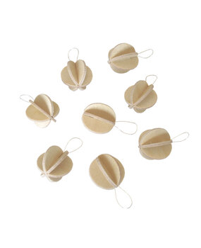 LOVI Lovi mini wooden balls birchwood natural set of 8 - DIY package LOVI Lovi mini wooden balls birchwood natural set of 8 - DIY package